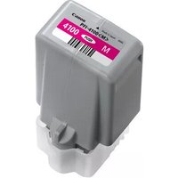 Canon LUCIA PRO II magenta ink cartridge, gray casing with pink label and barcode.