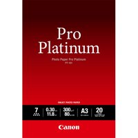 Canon PT-101 Pro Platinum Photo Paper A3, 20 sheets, red packaging with white text and Canon logo.