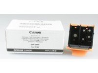 Canon QY6-0068 printhead in black and orange plastic, designed for Pixma IP 100/100 Portable printers, displayed next to its white box with Canon branding and product details.