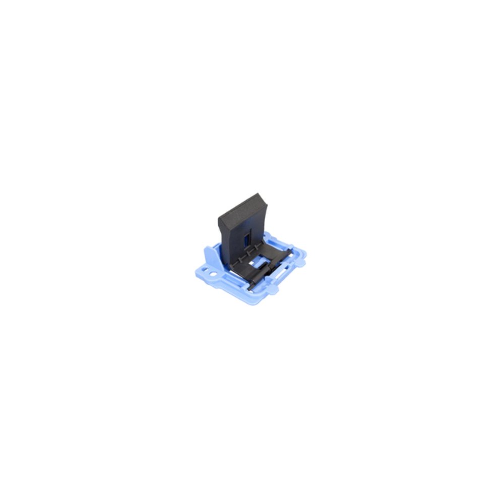Blue plastic separation pad with a black rubber component, designed as a spare part for Canon printers and scanners, featuring a rectangular shape and a central slot.