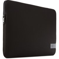 Black Case Logic Reflect sleeve case, 14-inch, minimalist design with a subtle logo patch on the corner.