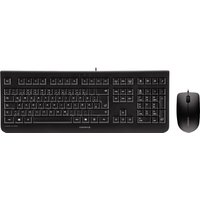 Black Cherry DC 2000 AZERTY keyboard with USB connection and matching wired mouse.