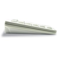 Grey CHERRY G84-4700 USB numeric keypad with slim profile and white keys for laptops and PCs.