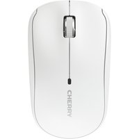 White Cherry MW 2200 wireless mouse with sleek design, scroll wheel, and subtle logo on top.