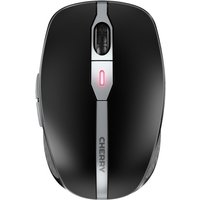 Black Cherry MW 9100 wireless mouse with silver accents, scroll wheel, and LED indicator.