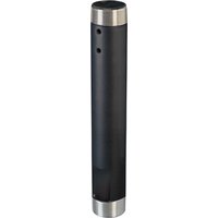 Black aluminium Chief CMS012 projector mount accessory, cylindrical with silver ends.
