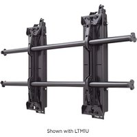 Black Chief FCAV1U signage display mount with dual vertical brackets and horizontal support bars.