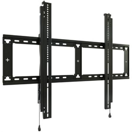 Black Chief RXF3 TV mount designed for 2.49 M (98") screens, featuring sturdy metal construction with adjustable brackets and cable management options.