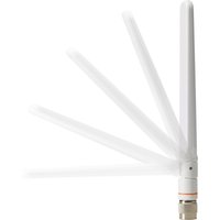 White Cisco Aironet dual-band omnidirectional Wi-Fi antenna with adjustable angle and silver connector base.