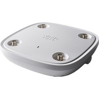 White Cisco Catalyst 9115AXI-E wireless access point, square shape, four mounting points, subtle logo on top.