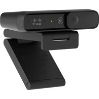 Cisco Desk Camera 1080p in Carbon Black with sleek rectangular design and adjustable stand.