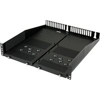 Black Cisco FPR1K-DT-RACK-MNT= mounting kit with metal frame, vented sides, and multiple screw holes.