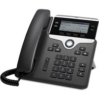 Cisco IP Business Phone 7841 with 3.5-inch greyscale display, black handset, and keypad, supports 4 lines.