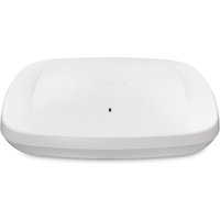 White Cisco Meraki CW9162 PoE access point with smooth rectangular design and subtle logo on top.