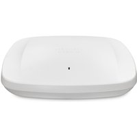 White Cisco Meraki CW9164I-MR wireless access point with sleek rectangular design and Power over Ethernet capability.