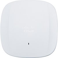 White Cisco Meraki Catalyst 9166 Wi-Fi 6E Access Point with sleek square design and subtle logo on top.