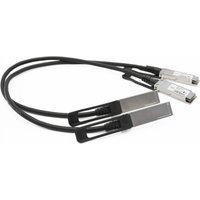Cisco Meraki MA-CBL-100G-3M black QSFP cable with dual connectors and sleek design.