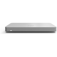 Sleek gray Cisco Meraki MX67 hardware firewall with smooth edges and subtle logo on top.