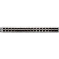 Grey Cisco Nexus N9K-C9336C-FX2 network switch with 36 ports in a compact rectangular design.