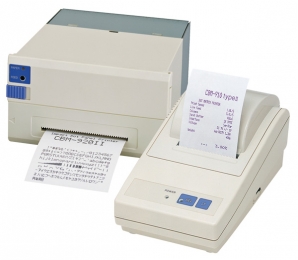 Citizen Colour Ribbon in black, designed for use with Citizen printers, featuring a compact design with a blue and gray color scheme, suitable for high-quality printing.