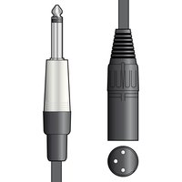 Classic Male 3 Pin XLR to 1/4" Mono Jack Audio Patch Cable