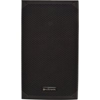 Black Citronic CAB-10L passive speaker cabinet with Bluetooth, featuring a mesh grille and rectangular design.
