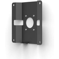 Black Compulocks VESA wall mount bracket with security slot, rectangular shape, and multiple mounting holes.