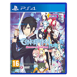 Cover art features a male character with a sword surrounded by colorful anime-style characters, set against a vibrant background, with a blue PlayStation 4 case and a bonus label.