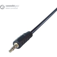 Black connektgear MC505 desktop PC microphone with a 3.5mm jack connector and sleek cable design.