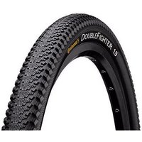 Black Continental Double Fighter III 24" bike tyre with textured tread and logo on sidewall.
