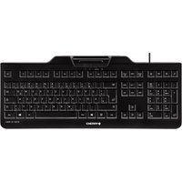 Black Contour Design KC 1000 SC USB QWERTZ keyboard with German layout and sleek, compact design.