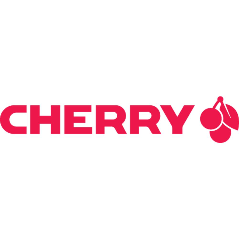 Bright red "CHERRY" logo featuring a stylized cherry graphic, set against a clean white background, emphasizing a modern and vibrant design.