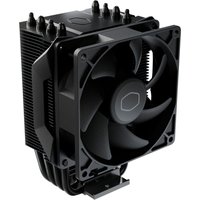 Black Cooler Master Hyper 411 Nano processor air cooler with 9.2 cm fan and heat pipes, featuring a sleek, compact design.