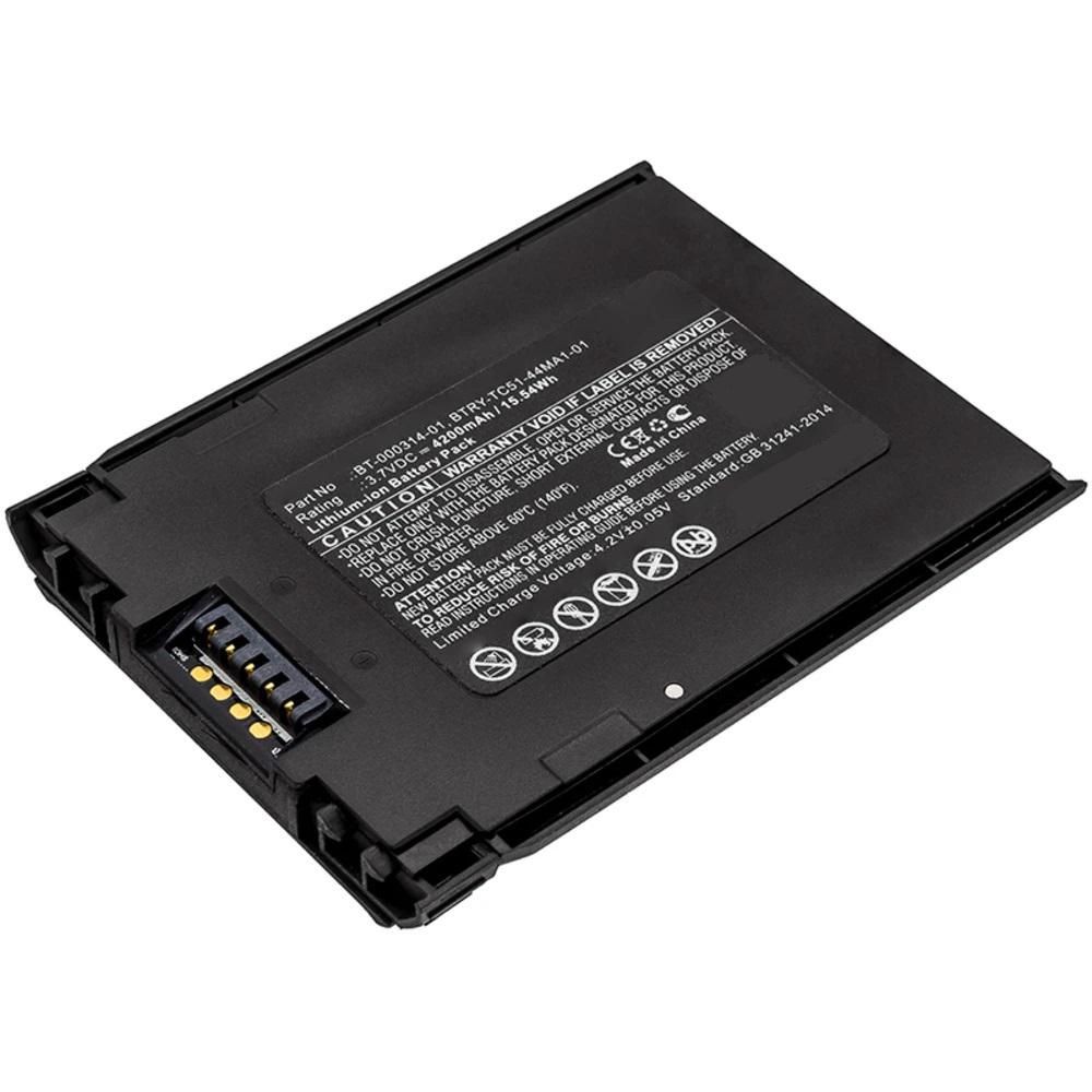 Black laptop spare part with a rectangular shape, featuring gold contact pins and printed safety information on the back, designed for compatibility with specific laptop models.