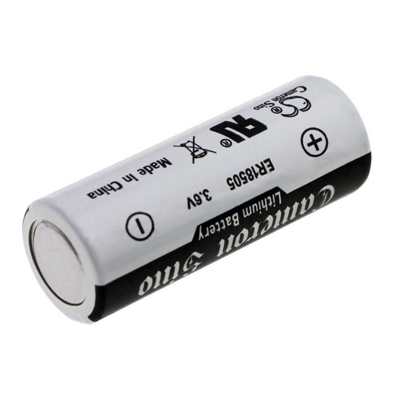 CoreParts MBXSPE-BA011 is a cylindrical lithium battery, featuring a silver metallic body with black labeling, marked with "CR 18650" and "+" symbol on one end.