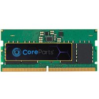 CoreParts 16GB DDR5 262-pin SO-DIMM memory module, green circuit board with black and blue label.