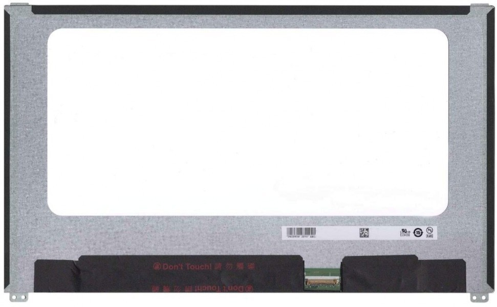 CoreParts MSC140F30-254M laptop display spare part featuring a sleek black frame, metallic backing, and a protective film over the screen area, with a connector at the bottom.