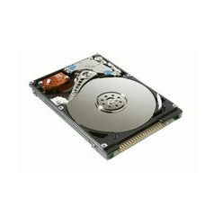 CoreParts MUXMS-00028 internal hard drive with a 40 GB capacity, 5400 RPM speed, 2.5-inch IDE interface, featuring a metallic casing and visible internal components.