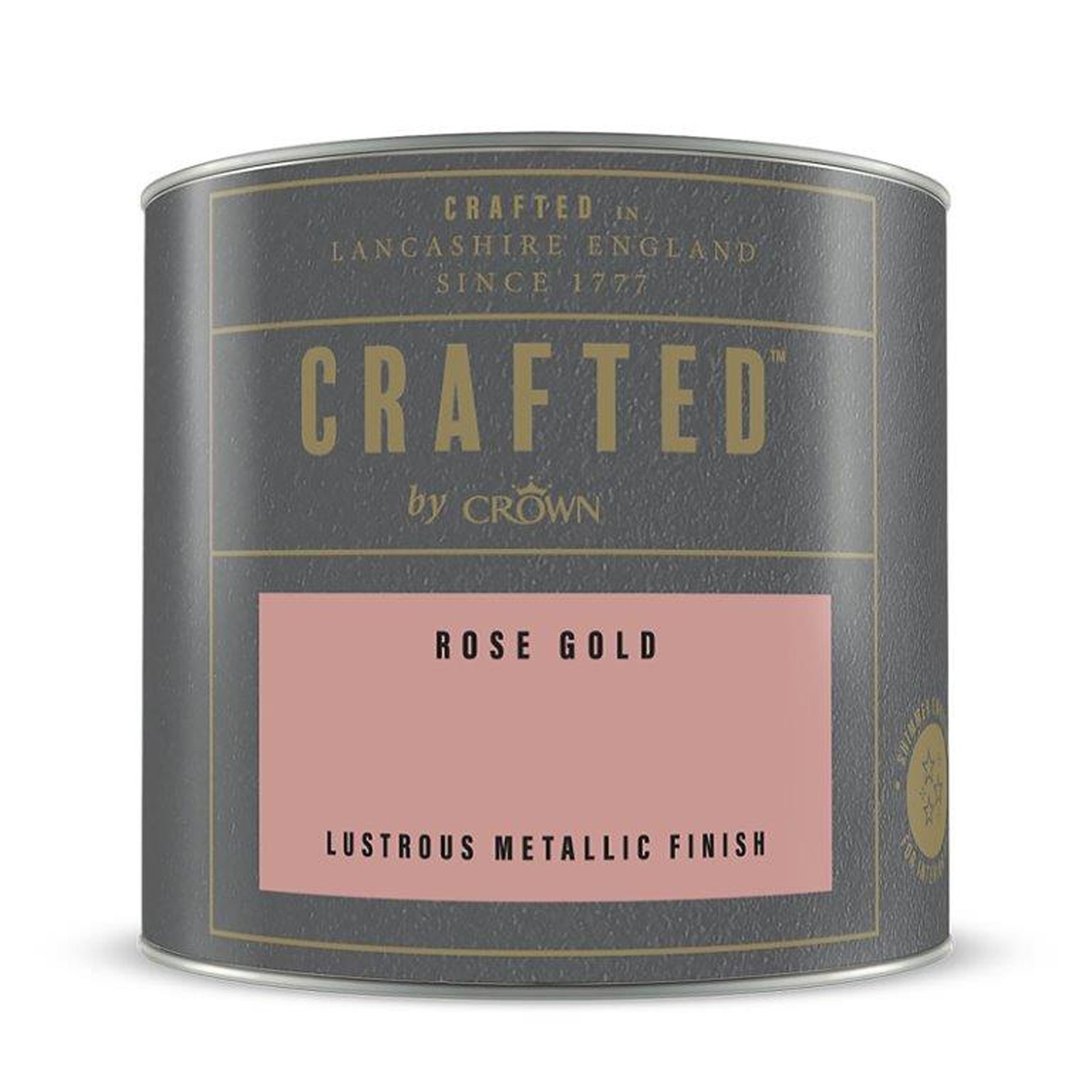 Crafted by Crown Lustrous Metallic, Rose Gold 125ml - image 4