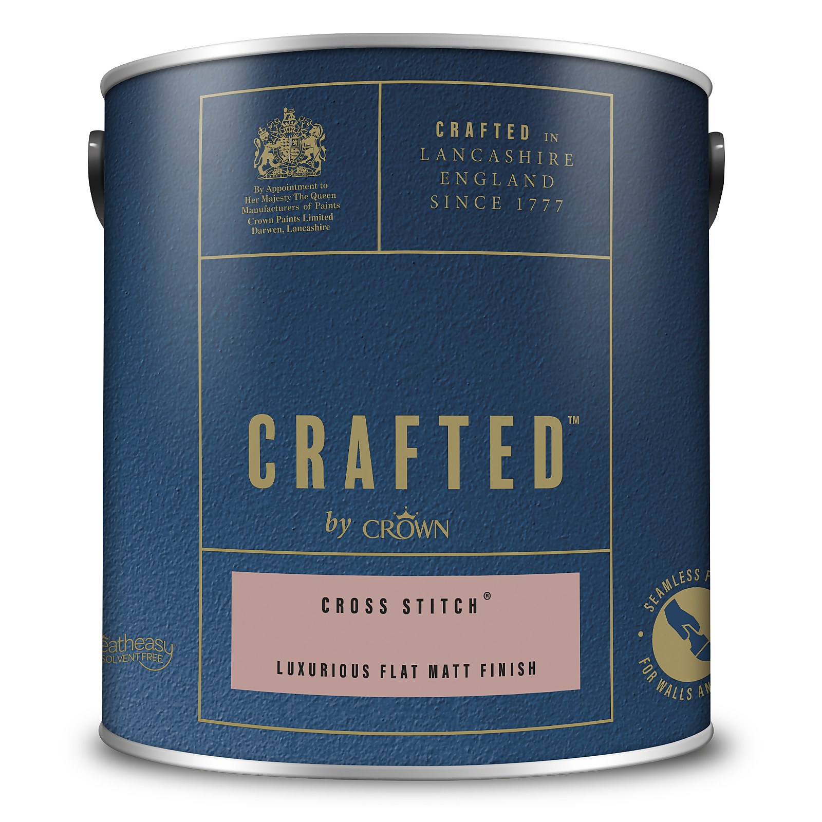 Crafted by Crown Luxurious Flat Matt Emulsion, Cross Stitch 2.5L - image 3