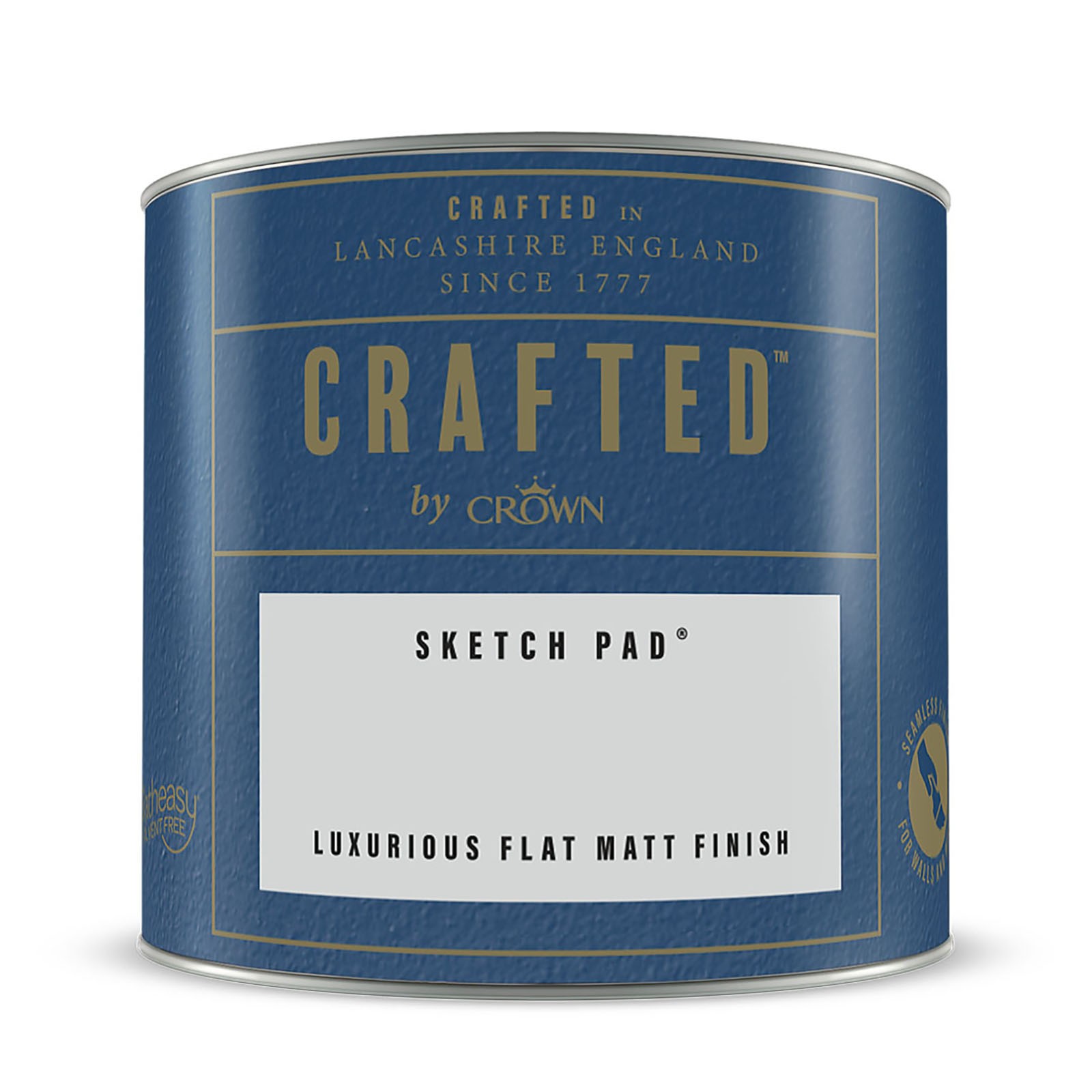 Crafted by Crown Luxurious Flat Matt Emulsion, Sketch Pad 125ml - image 4