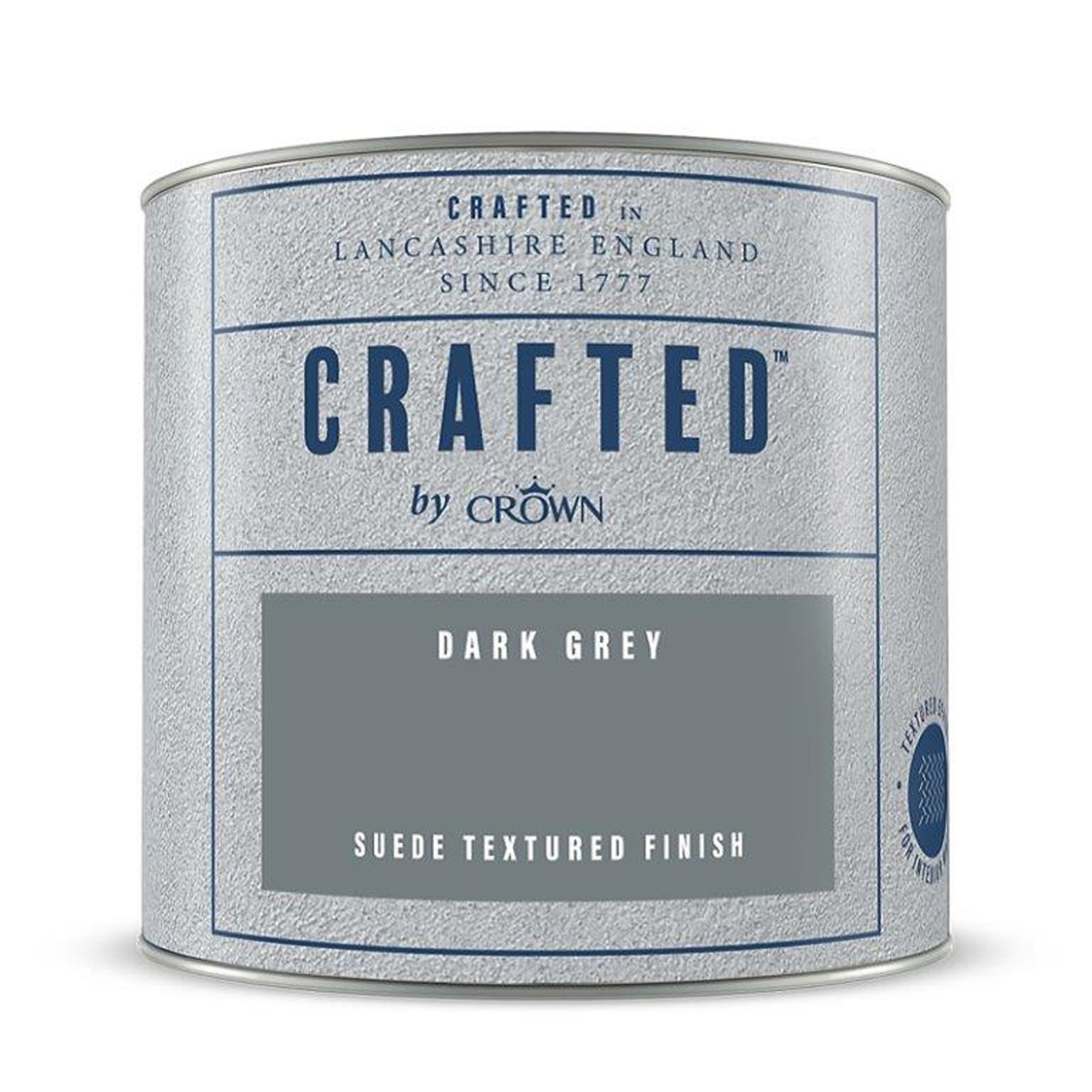 Crafted by Crown Luxurious Suede Textured Matt Emulsion, Dark grey 125ml - image 4