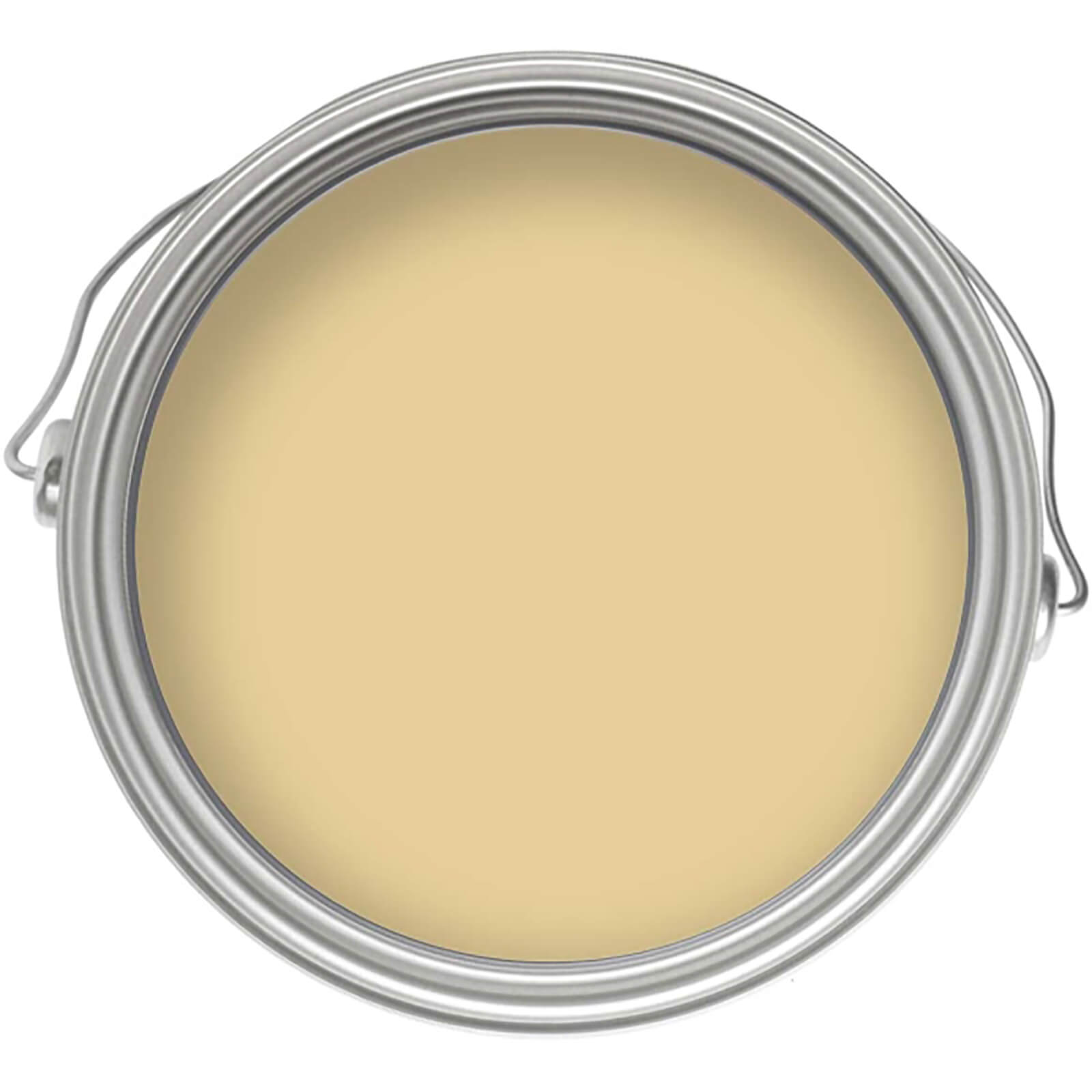 Round tin of Craig and Rose 1829 Chalky Emulsion Paint in Moorish Yellow, showcasing a smooth, luxurious matt finish ideal for interior walls and ceilings.