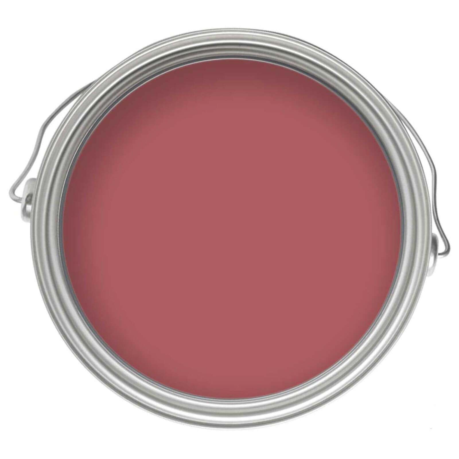Round tin of Craig and Rose 1829 Eggshell Paint in Persian Rose, showcasing a rich, muted pink color with a durable, low-sheen finish suitable for wood and metal surfaces.