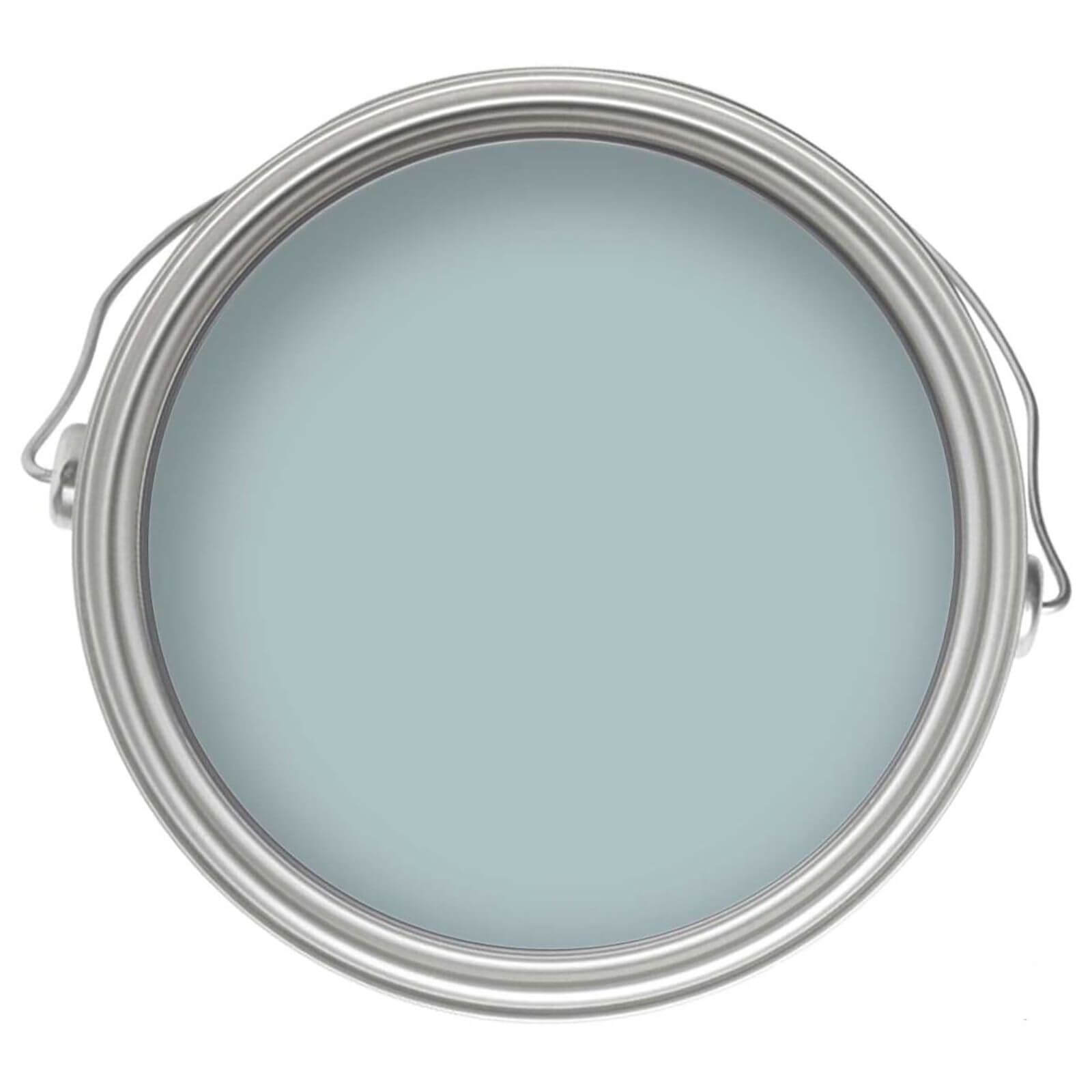 Swedish Blue eggshell paint in a 1L metal can, featuring a durable, low-sheen finish suitable for wood and metal surfaces, ideal for interior use.