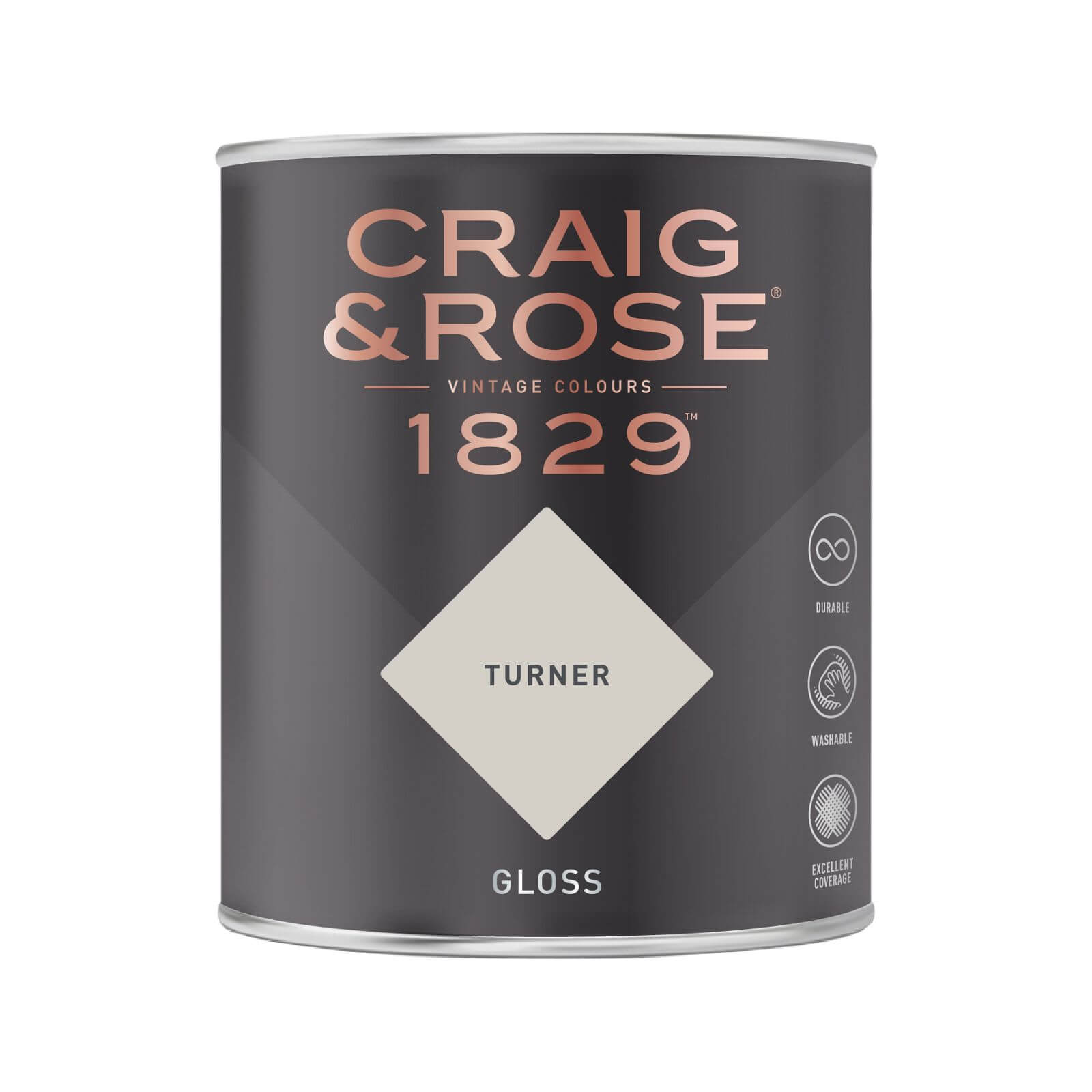 Craig and Rose 1829 Eggshell Paint, Turner 1L | Durable, Low-Sheen Finish for Wood and Metal, Interior Use - image 2