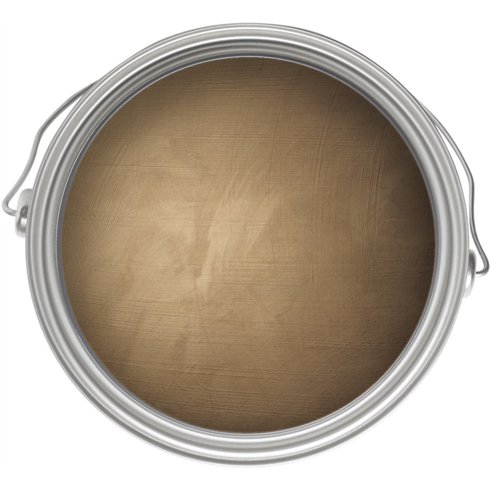 Bronze gold paint in a round metal can, showcasing a textured finish ideal for furniture, trim, and feature walls, labeled as Craig and Rose Artisan Gold Effect.