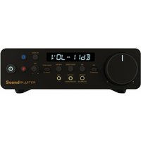 Black Creative Labs Sound Blaster X5 USB with volume knob, LED display, and multiple input/output ports.