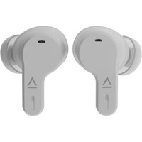 Grey Creative Labs Zen Air SXFI TWS in-ear headset with sleek design, USB Type-C, Bluetooth connectivity.