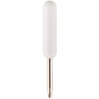 Cricut Fine-Point Blade with silver metal tip and white plastic casing for precision cutting.